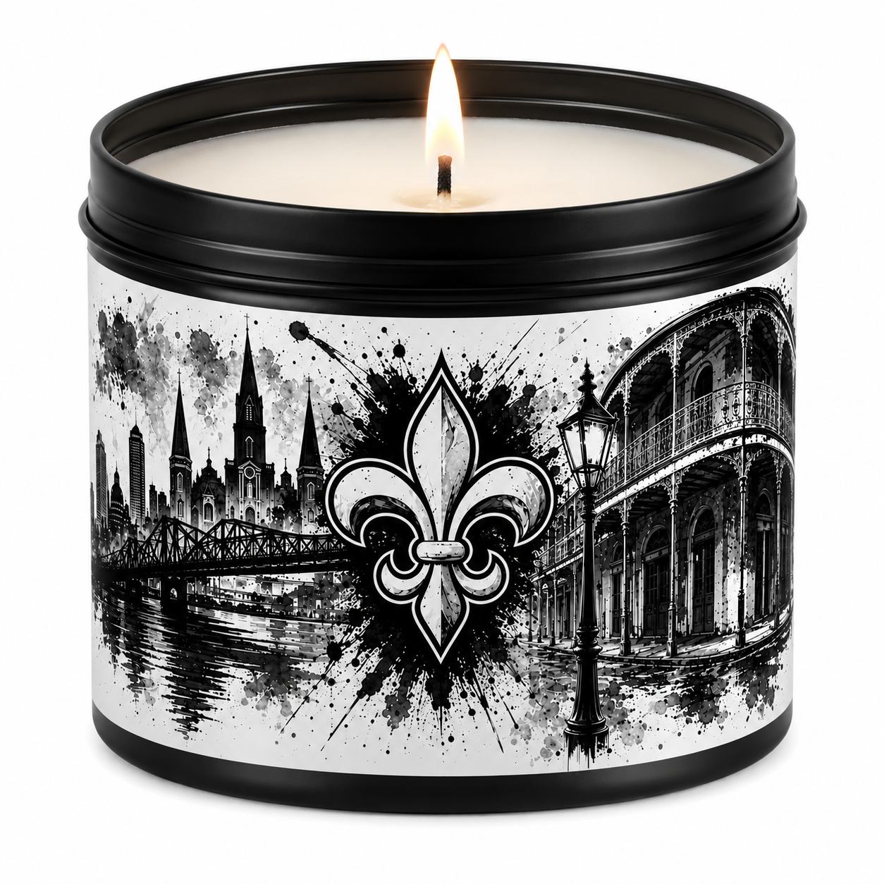 Fleur De Lis Candle